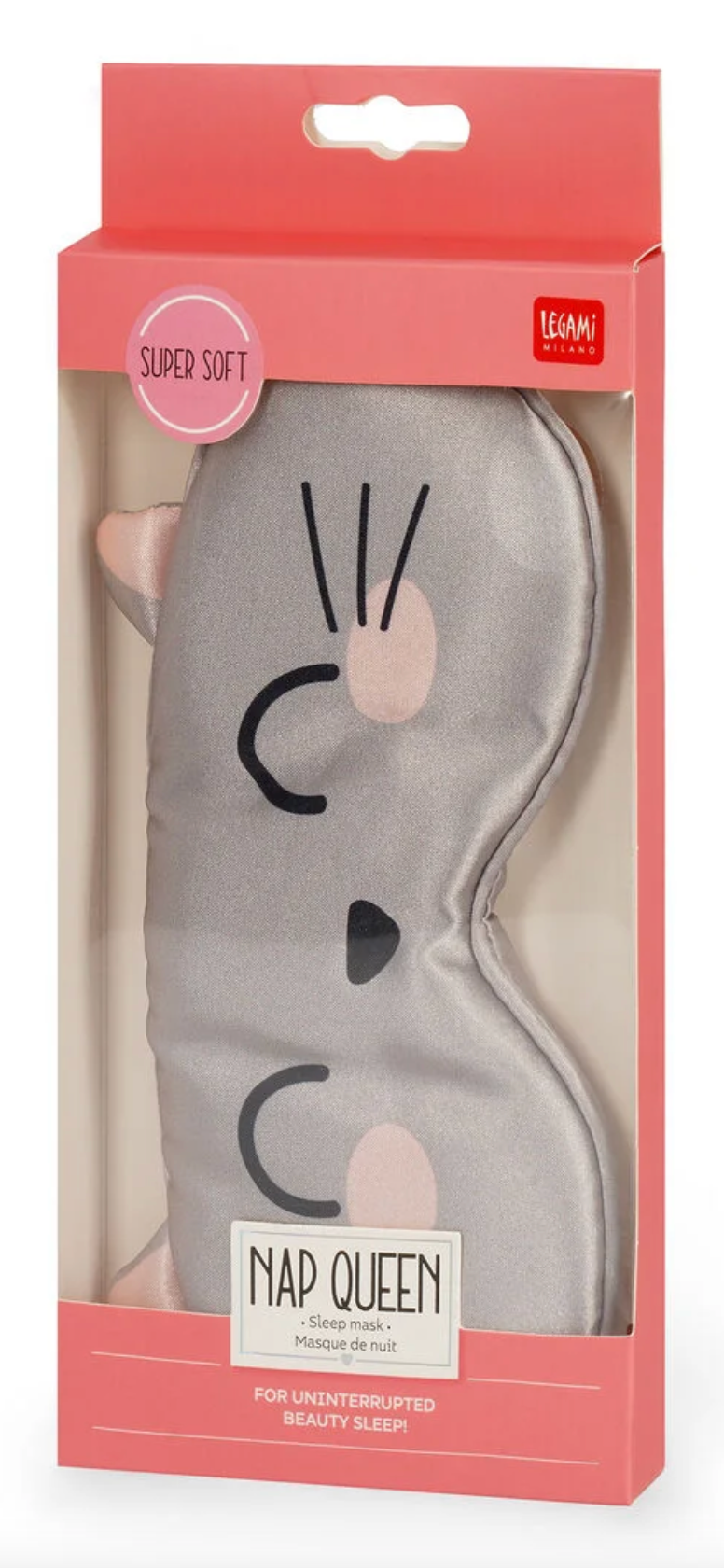 mascherina da notte a tema Kitty di Legami