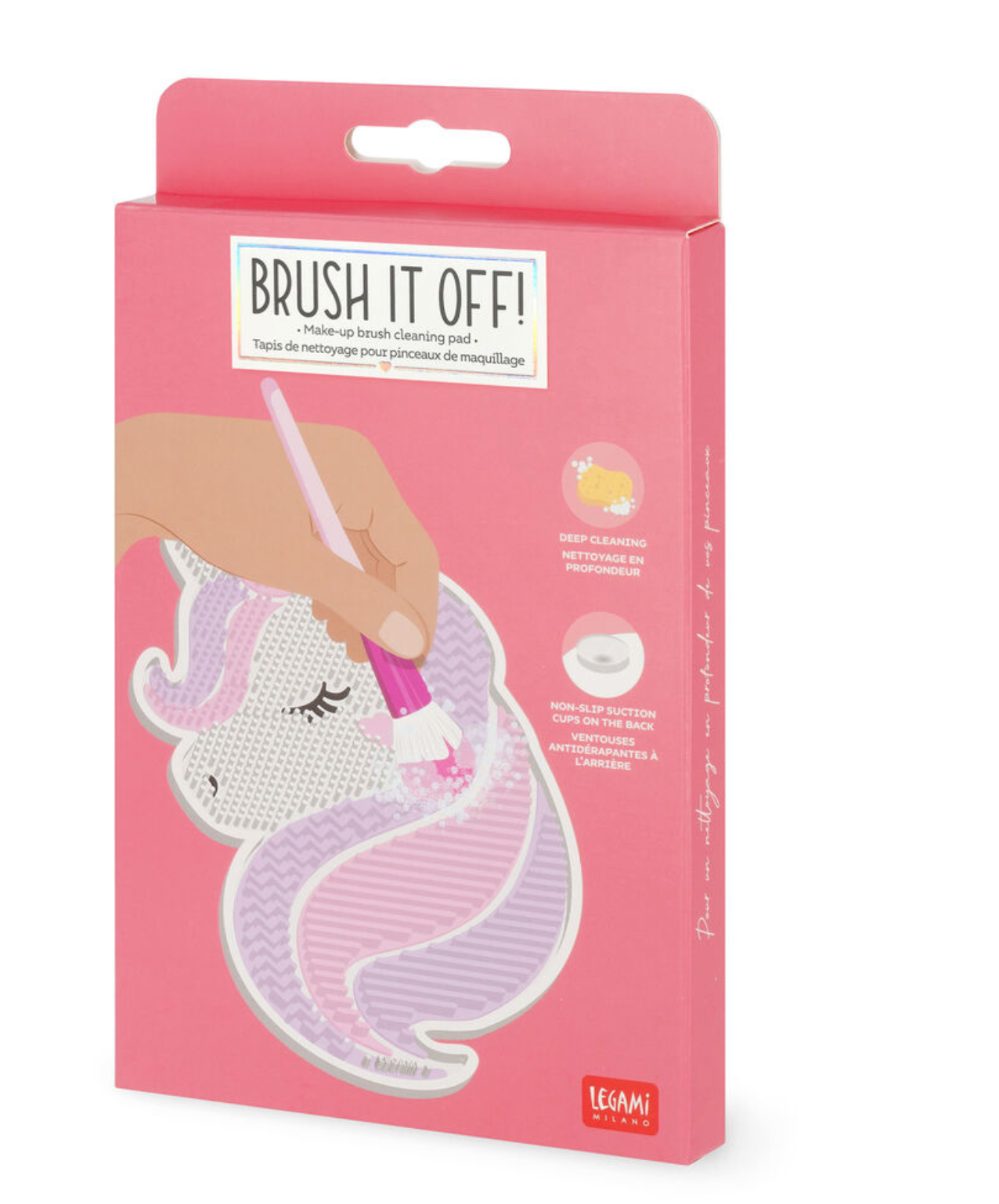 Makeup Brush Cleaner Mat - Brush it Off! Unicorn by Legami.