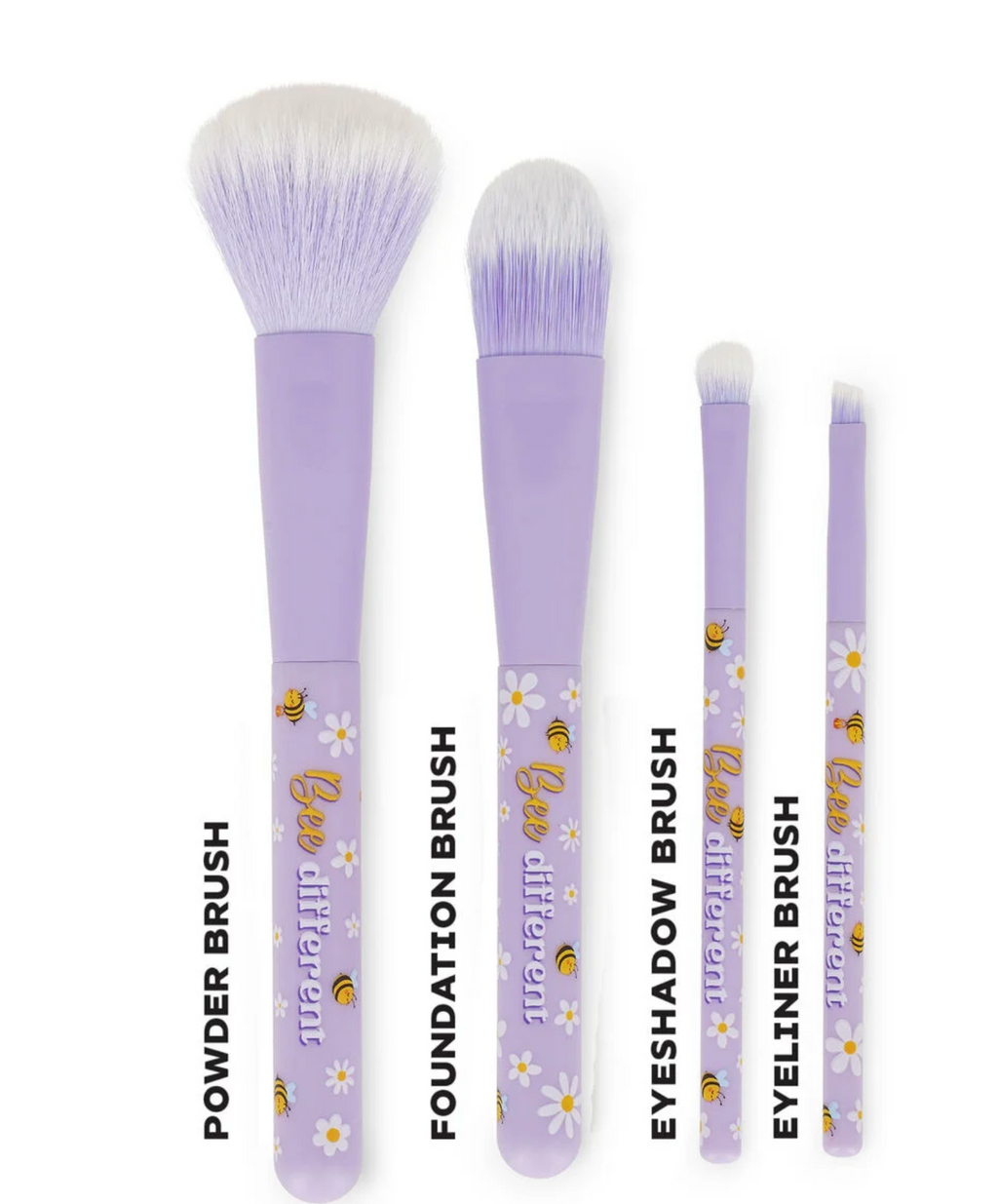 Oh My Glow!, il set di 4 pennelli per il make-up a tema Bee di Legami