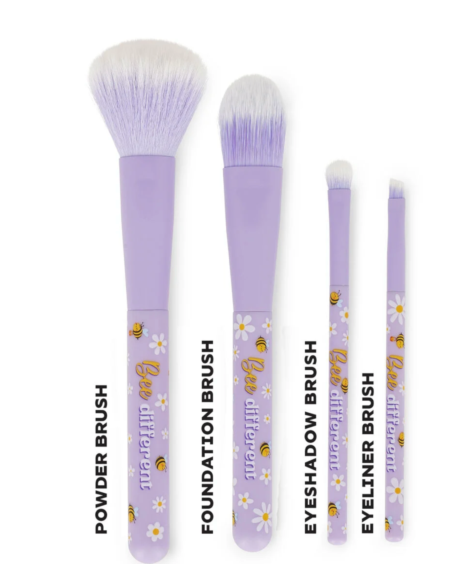 Oh My Glow!, the Bee-themed 4-piece make-up brush set by Legami