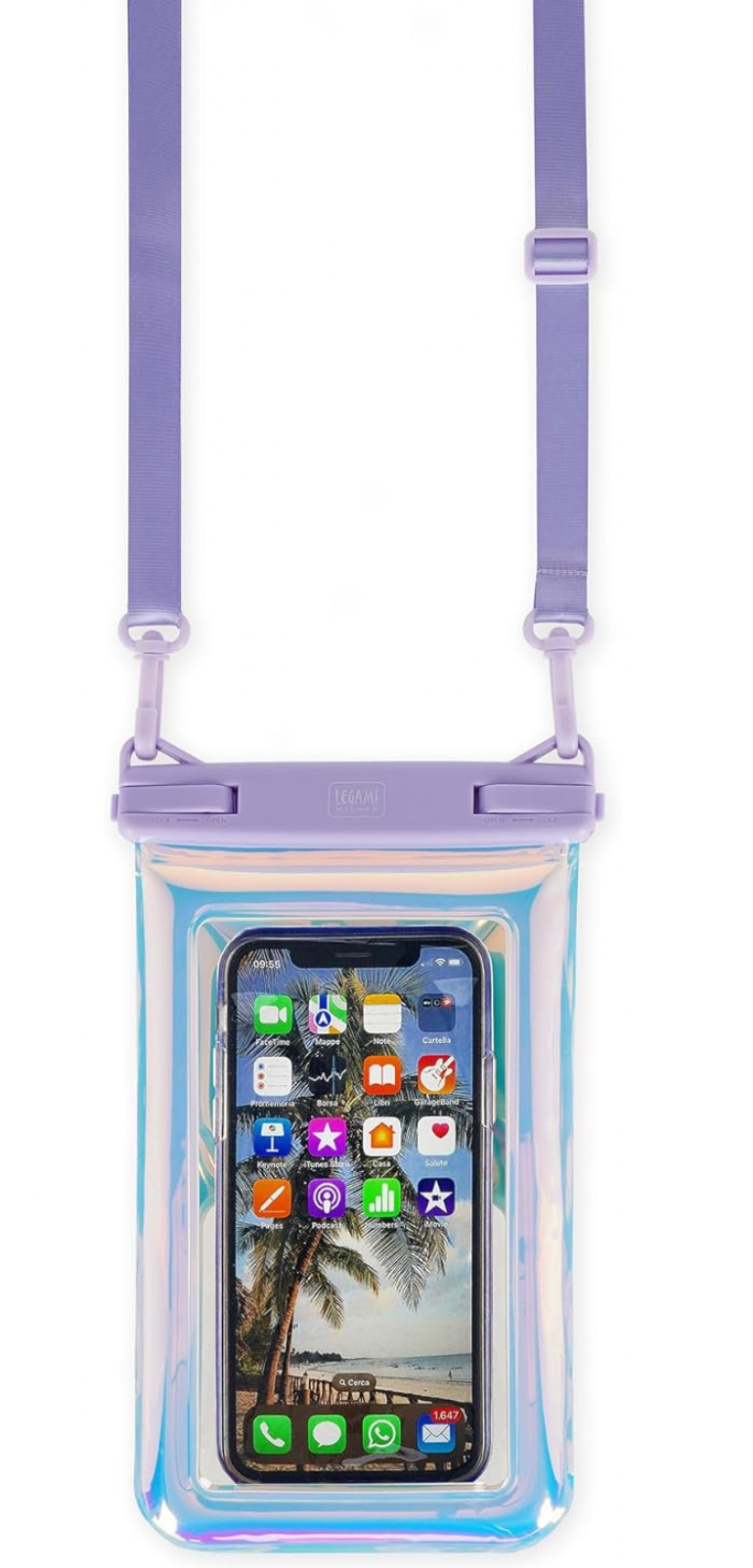 la Custodia Impermeabile Galleggiante per Smartphone Holo Fair di Legami!
