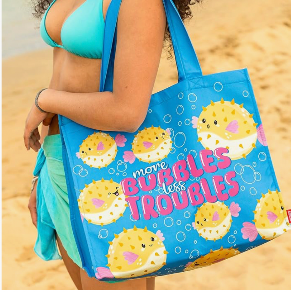 Pufferfish-themed Beach Bag by Legami!