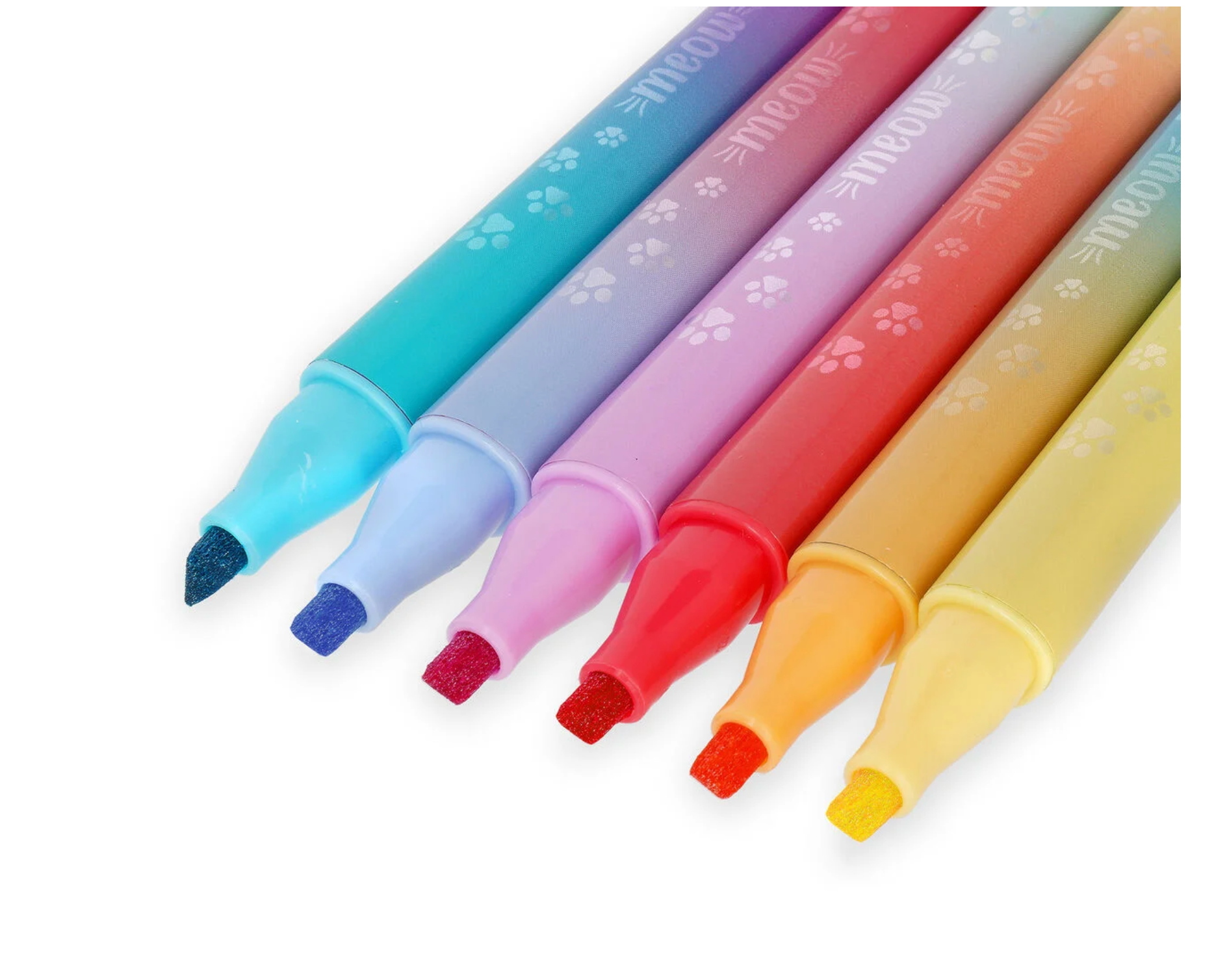 Set di 6 Pennarelli Doppia Punta con Colori Sovrascrivibili - Meow legami