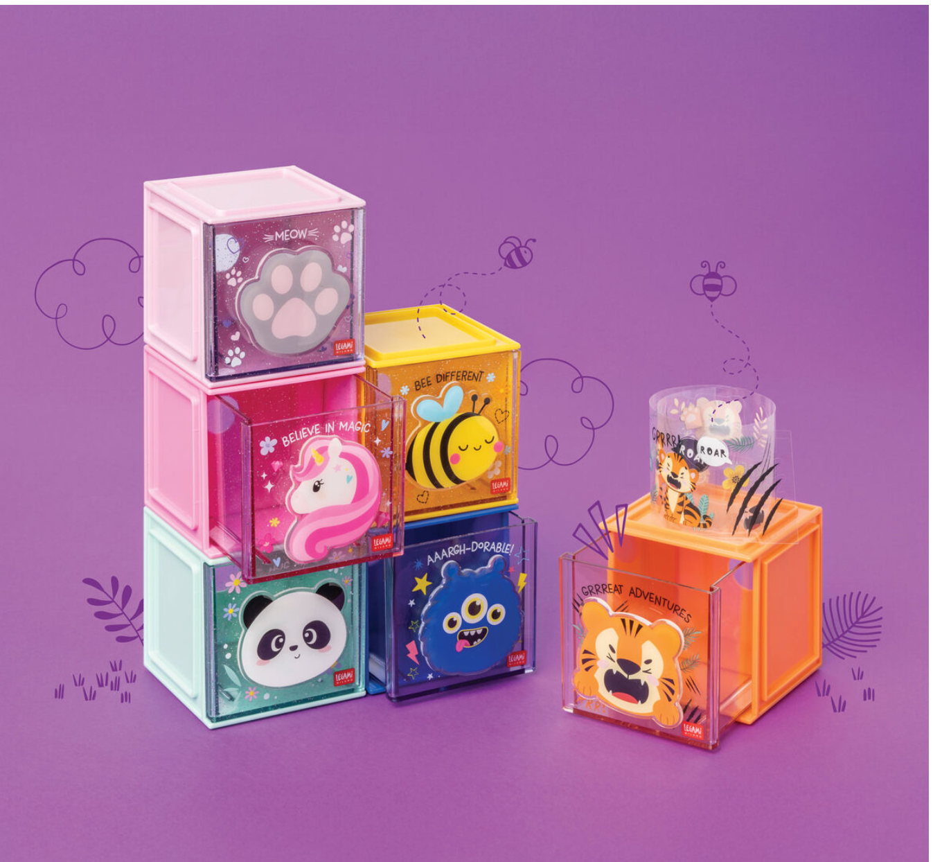 La Box Componibile da Scrivania - Cutie Cube - Tiger