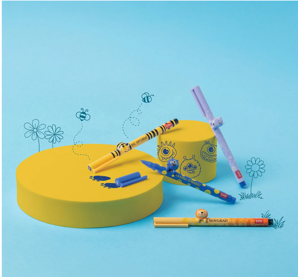 Penna Gel con Monster decorativo della famiglia Lovely Friends di Legami